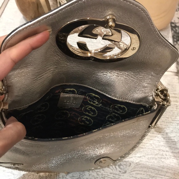 GUCCI gold silver bag - Picture 6 of 7